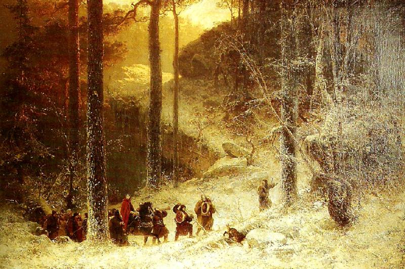 august malmstrom kung sverres tag till norge Germany oil painting art